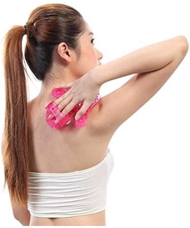 Topwon Palm Shaped Massage Glove - 360-degree Metal Roller Ball for Body Care and Cellulite Reduction (Pink) - Buy Online on GoSupps.com