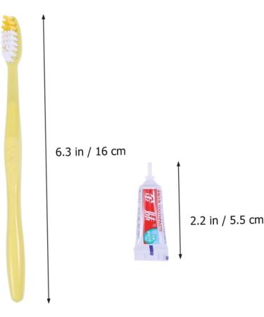 Beaupretty 20-Piece Travel Toothbrush Set - One-Way Toothbrushes for Men & Women Individual Toothpaste Included - Perfect for Hotels & Travel - Buy Online on GoSupps.com