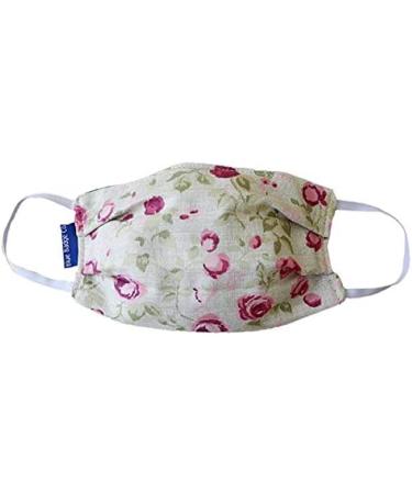 Blue Badge Co 5 Pack Small Cotton Face Masks - Double Layer Mulberry Rose Mouth Guards with Filter Pouch | International Shipping - Buy Online on GoSupps.com
