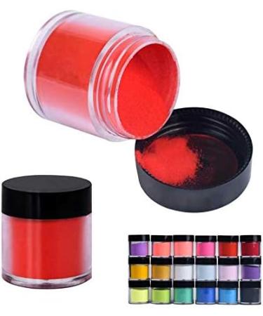Hotsellhome New 18 Colors Acrylic Nail Art Tips UV Gel Powder Dust DIY Design Decoration 3D Manicure - Buy Online on GoSupps.com