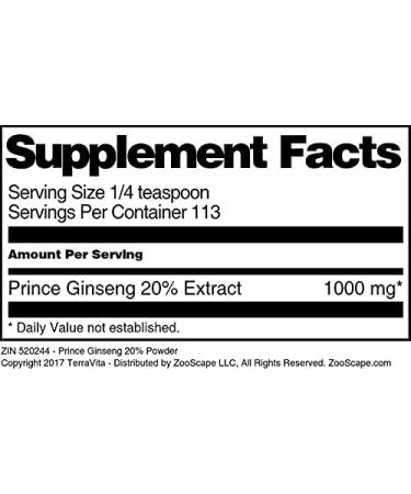 Prince Ginseng 20% Powder (4 oz ZIN: 520244) - 3 Pack - Buy Online on GoSupps.com