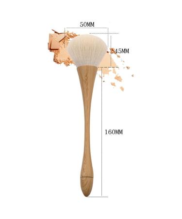 Buy Brush Wood Grains Curve Handle Face Powder Brushes - Easy Grip Makeup Tool for Women | Practical Cosmetic Brush for International Shipping - Buy Online on GoSupps.com