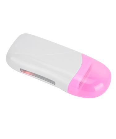 Hair removal wax heating set with transparent window light ABS material 40W fast melting for legs arms bikinizons pink + white comfortable application EU connector 220 V