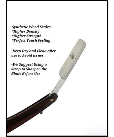 G.B.S Complete Professional Wet Shave Kit - 5/8 Inch Carbon Steel Straight Razor, Synthetic Hair Shave Brush, Wooden Bowl - Buy Online on GoSupps.com