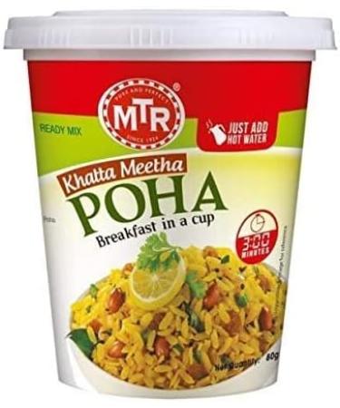 Generic MTR 3 Minutes Breakfast Cuppa Selection - Khatta Meetha Poha, Vegetable Upma, Regular Poha - Instant Meals - Buy Online on GoSupps.com