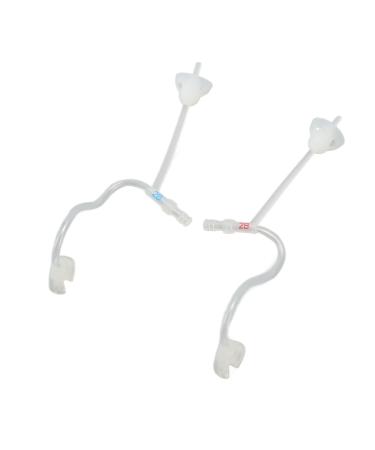 1 Pair Post-Ear Hearing Amplifier Transparent Sound Tubes Replacement for Thin Silicone Sound Tubes