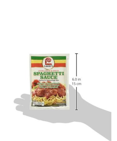 Lawry's Extra Rich Spaghetti Sauce Mix - 1.42 oz (Pack of 12) - Buy Online on GoSupps.com