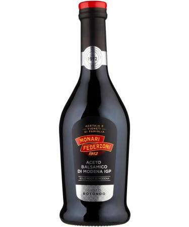 Monari Federzoni Balsamic Vinegar of Modena IGP Round Taste Balsamic Vinegar of Modena IGP 500 ml Glass Bottle + 1 x Free Felce Azzurra Talcum Powder Bag 100 g Bag - Buy Online on GoSupps.com