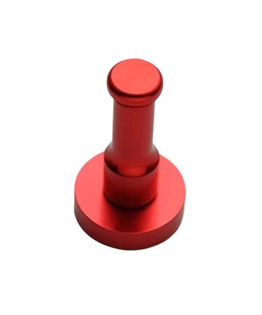 Parliky Heavy Duty Coat Hangers Hat Wall Hanger Matte Black Towel Holder Robe Hook Clothes Hook Round Sponge medium Red
