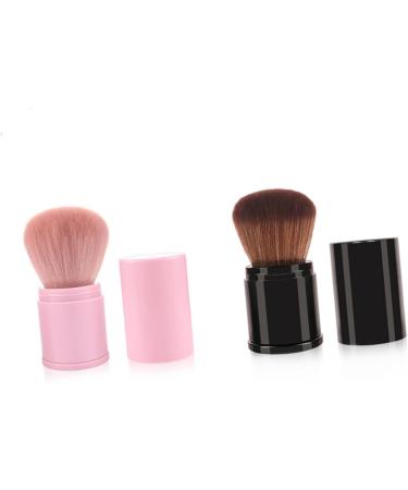 Angoily Black Puff Telescopic Makeup Brush Set Travel Face Highlighter - Buy Online on GoSupps.com