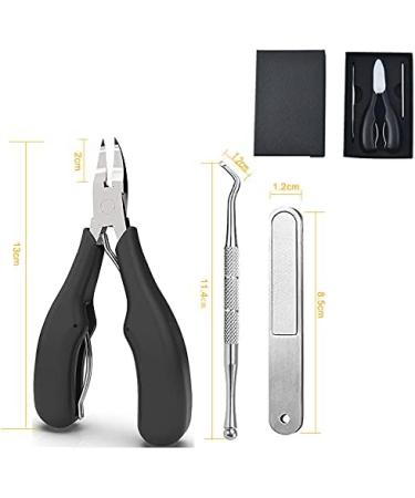 Toenail Clippers for Thick Nails - Professional Toe Nail Clippers for Ingrown Toenails | Cuticle Nipper Trimmer Kit Big Nail Cutter Scissors with Nail File Pedicure Tool for Men & Women - Buy Online on GoSupps.com