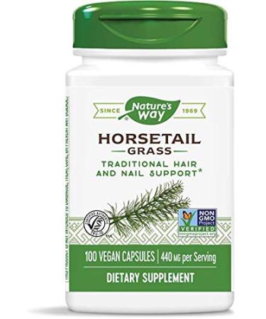 Natures Way Horsetail Grass 400 Milligrams 100 Vegetarian Capsules. Pack of 3 Bottles - Buy Online on GoSupps.com