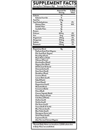 Hallelujah Diet Fiber Cleanse Powder - 16-Ounce Pure Detox Supplement for Digestive Balance & Gut Health - Buy Online on GoSupps.com