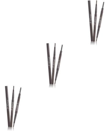 DRESSOOS 3pcs 2 1 Eyebrow Pencil Brush Eyebrow Pencil Waterproof Eyebrow Makeup Waterproof Eyebrow Pen Preamp - Buy Online on GoSupps.com