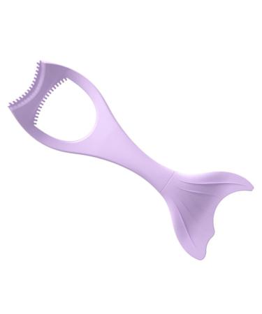 FOMIYES Mascara Brush Makeup Silicone Makeup Applicator Women Cosmetics Aids Protection Girl Imprint 15X5.7CM Violet