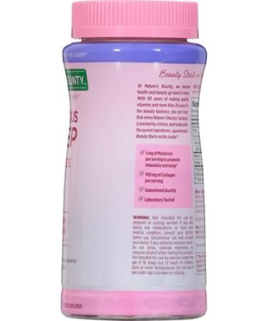 Nature's Bounty Optimal Solutions Gorgeous Sleep Melatonin 5mg Gummies with Collagen 60 Count Assorted Fruit Flavors 30 Total Servings (Pack of 3) Melatonin Gummies 60ct Pack of 3 - Buy Online on GoSupps.com