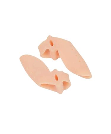 Gel Toe Separators for Overlapping Toe Bunion Corrector Pads for Bunion Relief Splint Toe Separators with 2 Loops Big Toe Space Suitable for Bunion and Overlapping Toes Shoe Candle (2-B One Size) 2-b One Size