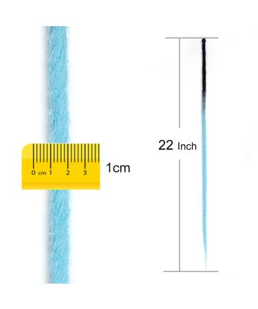 24 Ombre Mint Green Crochet Dreadlock Extensions - 10Dreads Hip Hop Style | Synthetic Hair | 24 Inch | White Women - Buy Online on GoSupps.com