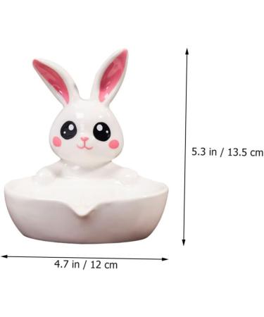 Ciieeo 2pcs Ceramic Soap Dish Bathroom Washing Soap Rack Soap Holder Portable Soap Chinese Soap Bathroom Soap Dish Self-soap Dish Bunny Soap Dish Rabbit Ceramics White Sponge Miss Jewelry - Buy Online on GoSupps.com