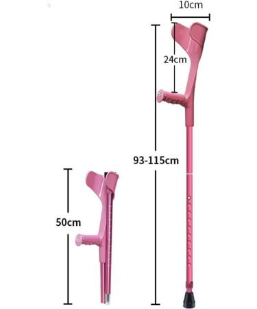 Adult Forearm Cane Half Cuff Elbow Crutches Lightweight Telescopic Folding Arm Crutch for Medical Rehabilitation 10 Height Adjustable (Color : Black Size : 2pcs) Warm Life - Buy Online on GoSupps.com