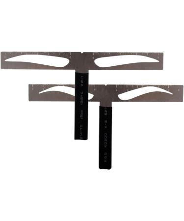SKISUNO Eyebrow Ruler for Reusable Positioning Eyebrow Three-point Balance Stencil Kit Ruler One-word Caliper Eyebrows - Buy Online on GoSupps.com