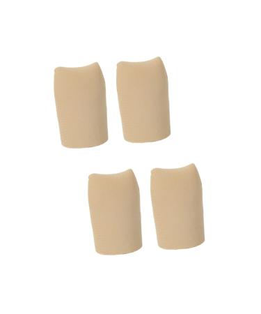 FRCOLOR 4 Pcs Toe Scuffs Toe Sleeves Toe Protectors Anti-wear Covers Toe Caps Big Toe Guards Toe Care Covers Toe 2.6x4cmx2pcs As Shownx2pcs