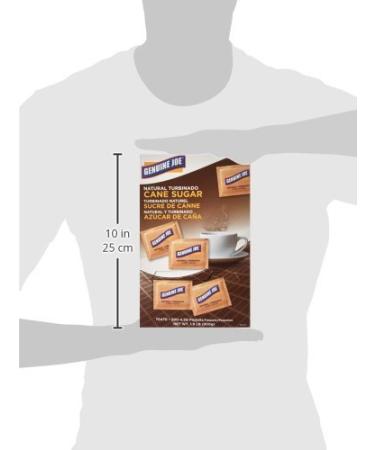 Genuine Joe-70470 Turbinado Cane Sugar Packets- Brown | Natural Sweetener for Coffee & Tea - Buy Online on GoSupps.com