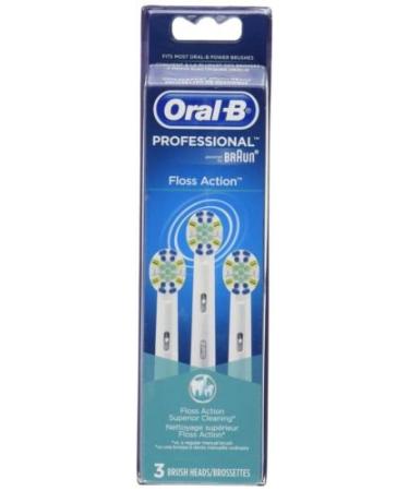 Oral-B Professional Floss Action Replacement Brush Head 3 Count