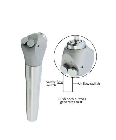 Dental Air Water Spray Syringe Kit with Metal Handle + 6 Metal Alloy Nozzles - TDOU - Buy Online on GoSupps.com