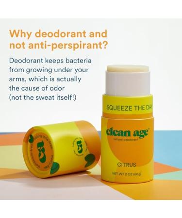 Citrus Natural Deodorant for Teens | Aluminum Free Baking Soda Free - Buy Online on GoSupps.com