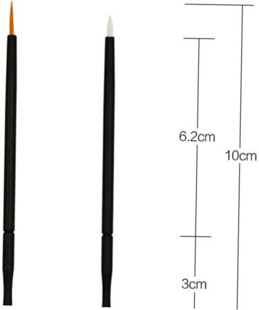 WOONEKY 100pcs Eyeliner Eye Makeup Makeupset Eye Makeup Brushes Eyeshadow Liner Brush Orange 15cmX10cm Orange - Buy Online on GoSupps.com