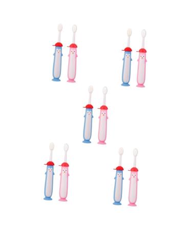 Beaupretty Toothbrush Station Children 10 Pcs Toothbrush Children's Supplies Accessories Manual Pp Toddler Children Toothbrush
