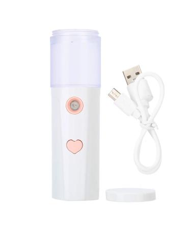 30Ml Nano Facial Sprayer Face USB Rechargeable Portable Facial Moisturizer Sprayer (White)