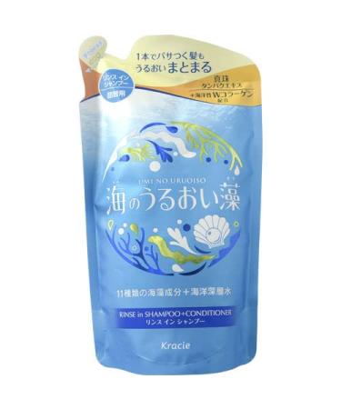 Kracie Umino Uruoisou Moisturizing Care Rinse In Shampoo Refill 380ml