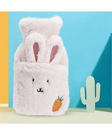 Dlandz Large Gray Rabbit Plush Heat Bottle Bag | Winter Reusable Hand & Foot Warmer | Cozy Warmth for All Ages - Buy Online on GoSupps.com