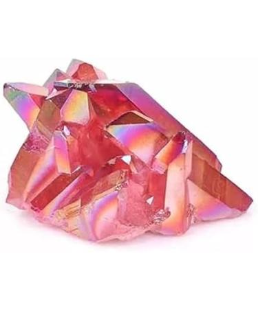Crystal Rough Natural Crystal Rough Stone Crafts Raw Natural Red Electroplating Quartz Stone Cluster Crystals 1pc 100G-130G - Buy Online on GoSupps.com