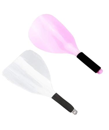 2Pcs Hairspray Mask Professional Plastic Anti-Slip Hair Salon Hairdresser Styling Mask Tools Face Shield Haircut Cover Mask Face Eyes Protector for Makeup Hair Coloring (Random Color)
