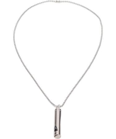 Breathing Necklace for Anxiety Relief | Calming Whistle Necklace for Meditation | Silver Wearable Jewelry - Buy Online on GoSupps.com