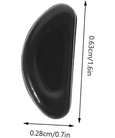 Gleavi 100 Pairs Silicone Nose Pads for Glasses - Cushions & Protection Accessories - Black & White Pebble Gel Pads (1.6x0.1cm) - International Shipping Available - Buy Online on GoSupps.com