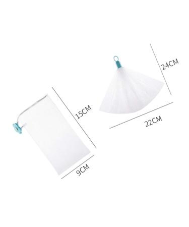 2pcs Nylon Mesh Saver Bag - Bubble Foam Net Exfoliating Pouch for Gentle Cleansing | International Shipping - Buy Online on GoSupps.com