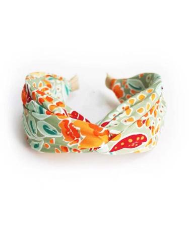 Chicmo 2-Pack Floral Twist Headbands - Fashion Fabric Hairbands for Face Wash, Travel, Vacation, Shopping - Buy Online on GoSupps.com