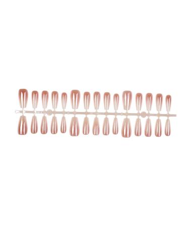 AJTUTUS French Tip Press on s Long False s Fake s Full Cover Stick on s for Women and Girls