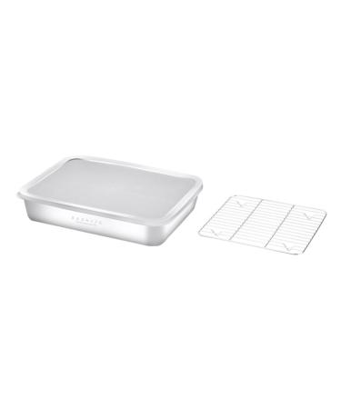 Alipis 1 Set Tray Supplies Non-Stick Baking Drain Home Kitchen Multipurpose Rack Holder Dumpling Storage Assorted Color 27X21.2X5CM