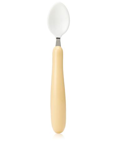 Homecraft Caring Cutlery Ivory Handle Soft Coated Teaspoon (Eligible for VAT Relief in the UK) Stainless Steel Eating Utensil Silverware for Weak Grip Restricted Movement Elderly Disabled Ivory Handle Soft Coated Teaspoon (Eligible for VAT Relief in the U