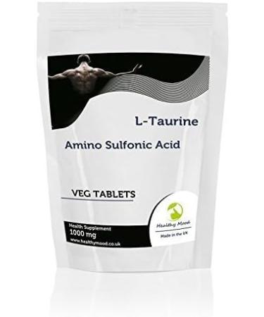 L-Taurine 1000mg 120 Veg Tablets Pills Health Food Supplements Nutrition Amino Sulfonic Ketoisocaproic Acid HEALTHY MOOD - Buy Online on GoSupps.com