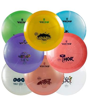 Viking Discs 8-Disc Set in Armor Plastic - Disc Golf Equipment Bulk Set