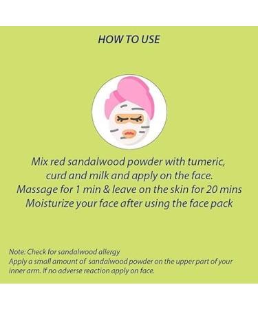 Premium Organic Red Sandalwood Powder With 100% Sandalwood Oil 50 GM - Buy Online on GoSupps.com