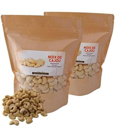 Old-fashioned Pralines - Cashew Nuts 2 x 400g - Bag of Raw Shelled Unsalted Cashew Nuts - Sweet Snack Aperitif Ingredient Cooking Pastry