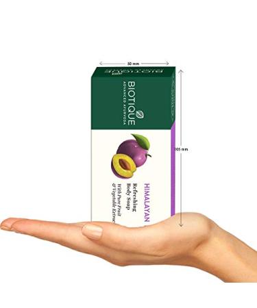 Biotique Bio Himalayan Plum Refreshing Body Soap - Pure Fruit & Vegetable Extracts for Revitalizing Skin - Buy Online on GoSupps.com