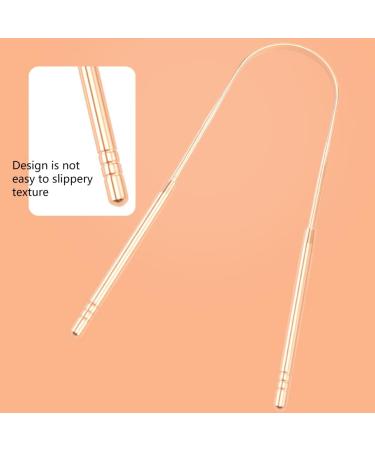 Sivono Long Copper Tongue Cleaner 2 Pack - Detoxify Bad Breath with U-Shaped Stainless Steel Design | International Shipping Available - Buy Online on GoSupps.com
